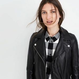 Madewell ultimate leather jacket moto biker $498